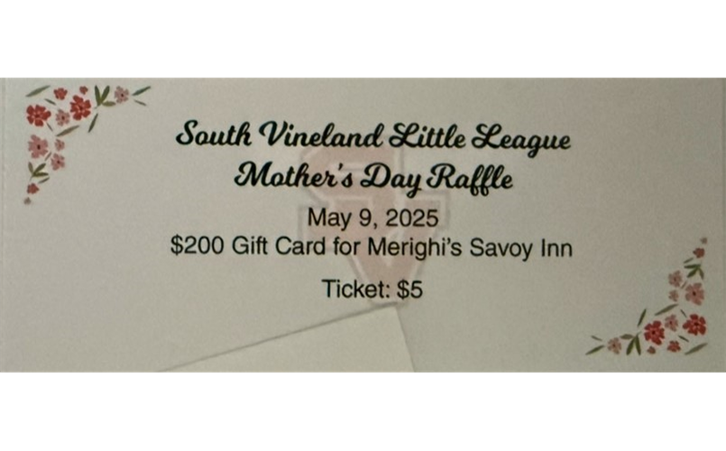 Mother's Day Gift Certificate Raffle - $200 Gift Card to Merighi's Savoy Inn - $5 per ticket