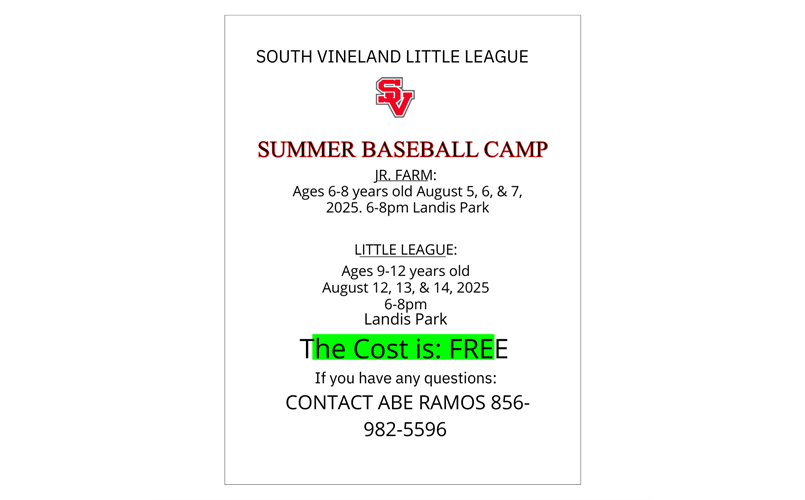SUMMER BASEBALL CAMP