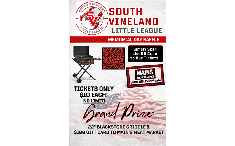 Memorial Day Raffle - Selling Tickets Now!